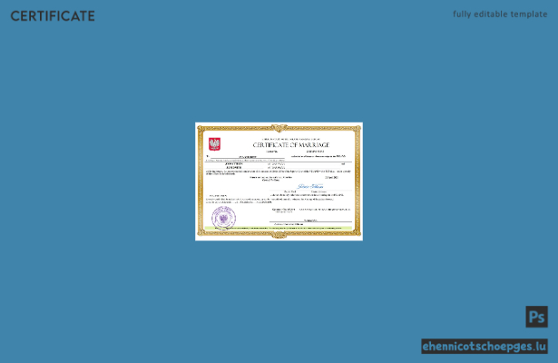 Polnische Heiratsurkunde – Beispielansicht in Word und PDF